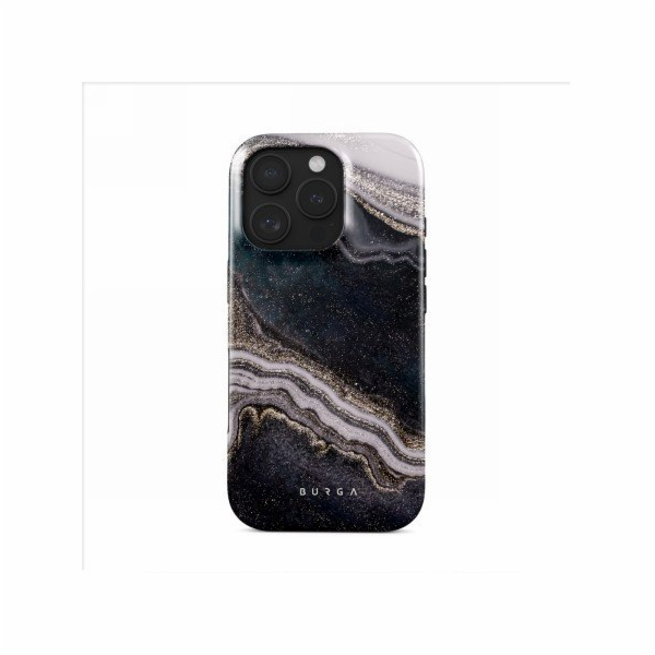 Burga Pouzdro Tough MagSafe pro iPhone 16 Pro, černé a šedé