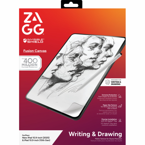 Zagg Ochranná fólie InvisibleShield Fusion Canvas s imita...