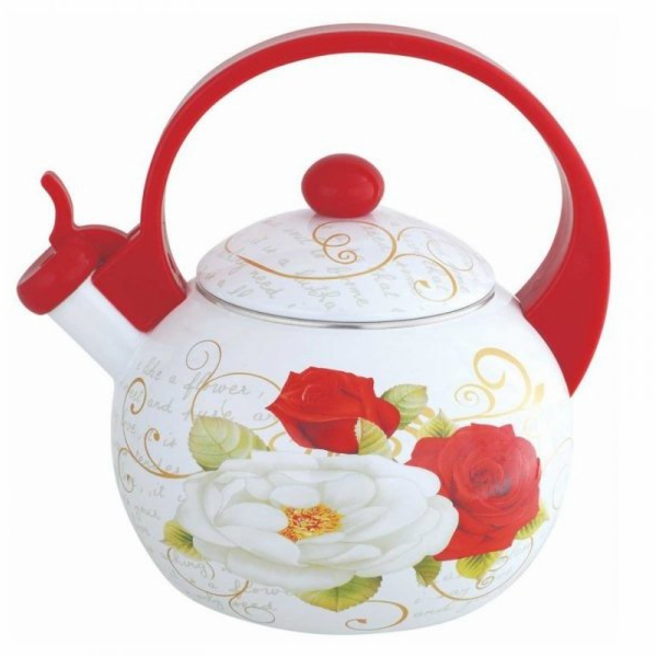 KingHoff Smaltovaná konvice 2l s píšťalkou KH-1910