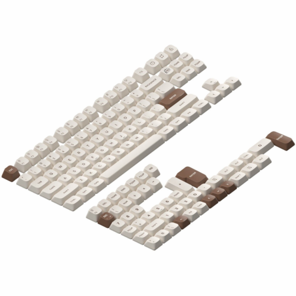 Nuphy - Gem mSA Double-shot PBT klávesy - Cosmic Mocha kl...