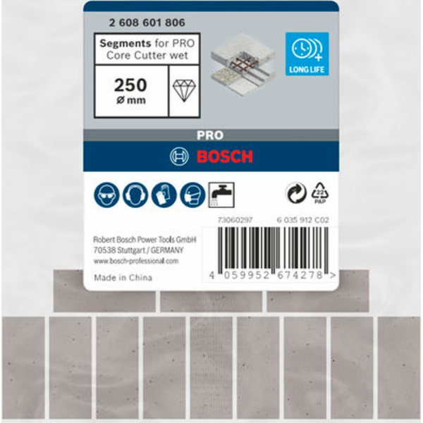 Bosch DIAMOND CROWN PRO Jádrová fréza pro mokré použití