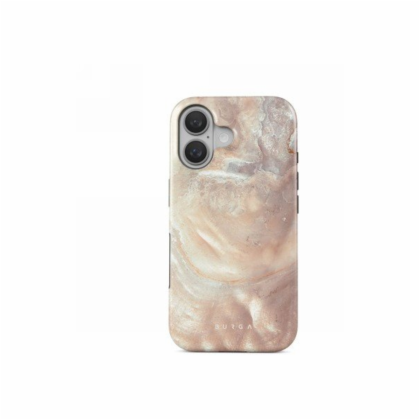 Burga Pouzdro Tough MagSafe pro iPhone 16 béžovo-růžové