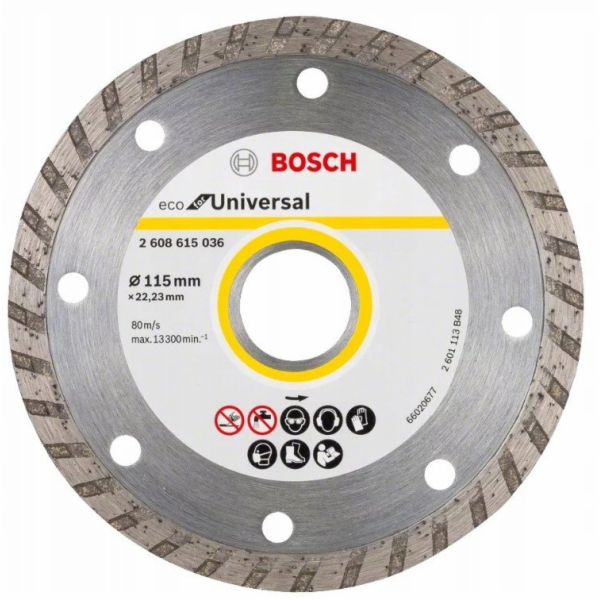 Bosch 10 KS DIAMANTOVÝCH KOTOUČŮ ECO TURBO 115/22,23