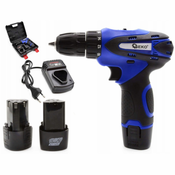 Geko 18V Li-Ion 2xAKU Vrtačka/šroubovák (5)