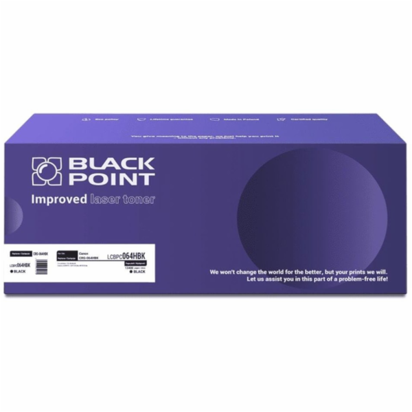 Black&nbsp;Point&nbsp;Toner&nbsp;Canon&nbsp;CRG-064HBK,&nbsp;originální,&nbsp;black,&nbsp;1&nbsp;ks
