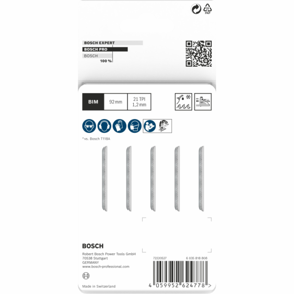 Bosch PILOVÝ KOTOUČ T PRO METAL MEDIUM T121AFC 92 mm / 5 ks.