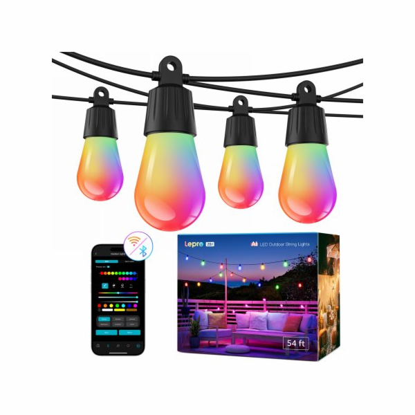 Nanoleaf Lepro 15M ZB1 AI Venkovní řetězové světelné řetě...