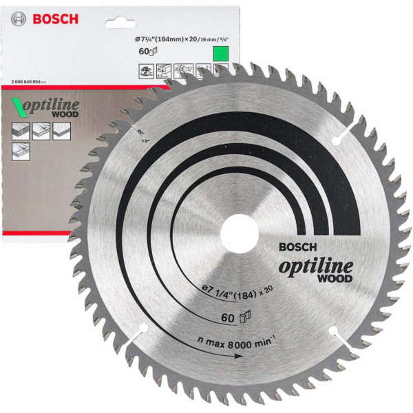 Bosch PILOVÝ KOTOUČ OP WO H 184x20-60