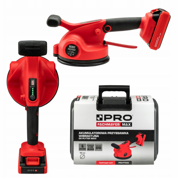 PRO Vibrační přísavka na dlaždice Maxi 2*2.0AH