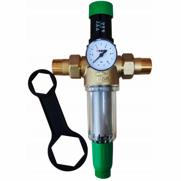 Herz Filtr studené vody s redukčním ventilem DN25