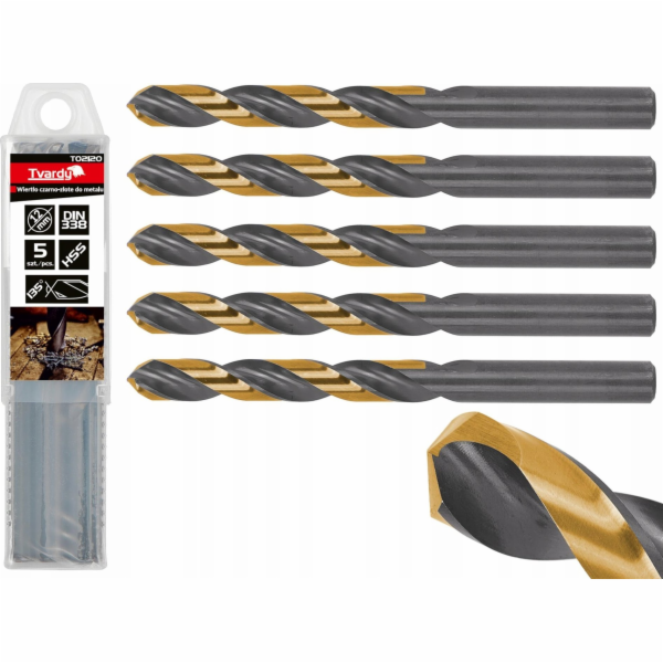 Tvardy Vrták Black and Gold HSS do kovu 12,00 mm (5/50/300)