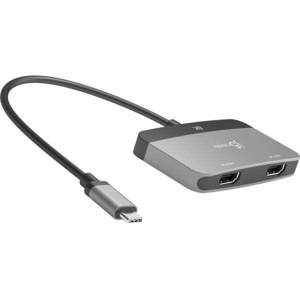j5create Adaptér 8K USB-C na dva HDMI displeje s USB rozh...