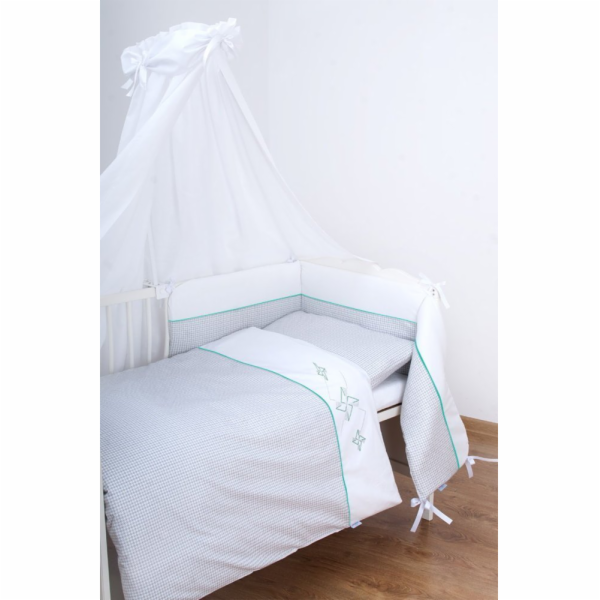 estilex Ložní prádlo do postýlky s mantinelem 100x135 Bia...