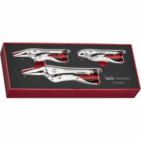 Teng Tools Sada univerzálních kleští TEZVG03, 3 kusy (1 s...