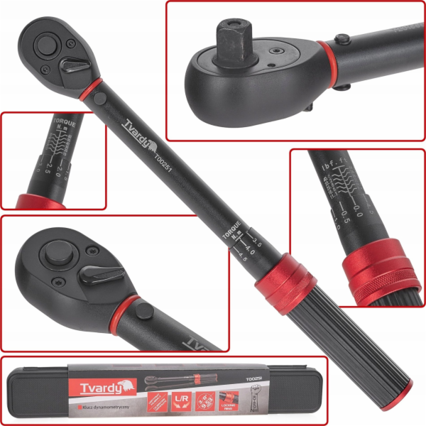 Tvardy Momentový klíč 3/8 10-60 mm TVARDY (20)