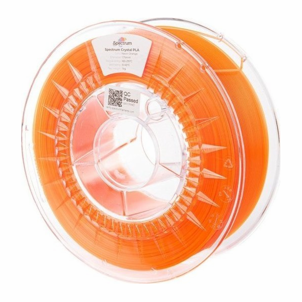 Spectrum Filament PLA Crystal 1,75 mm 1 kg - neonově oran...