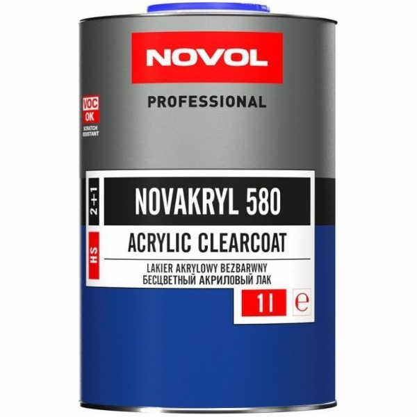Novol ČÍRÝ LAK NOVAKRYL 580 2:1 1L (1 KS)
