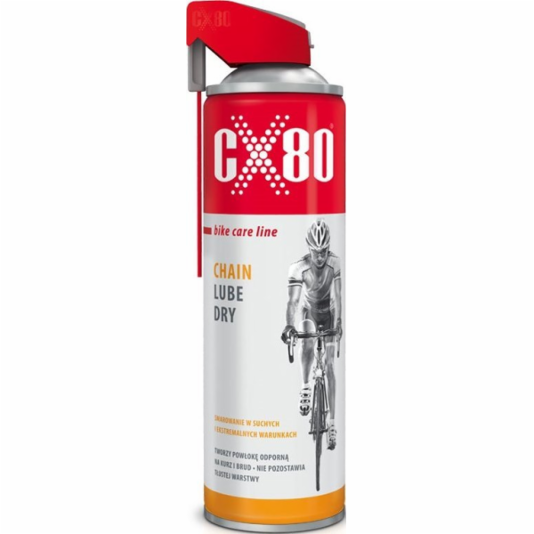 CX80 SUCHÝ LUBRIKANT NA ŘETĚZY JÍZDNÍHO KOLA DUO SPREJ 500ML