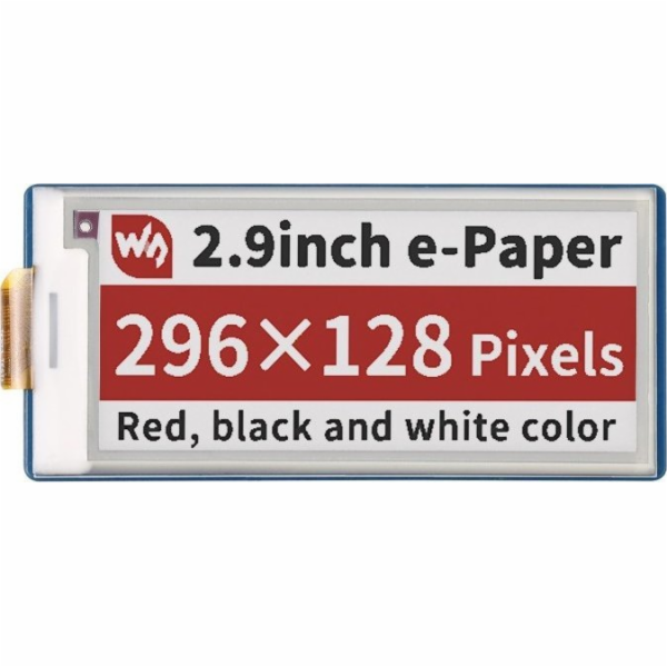 Waveshare E-Paper E-Ink displej 2,9' 296x128px - SPI - 3 ...