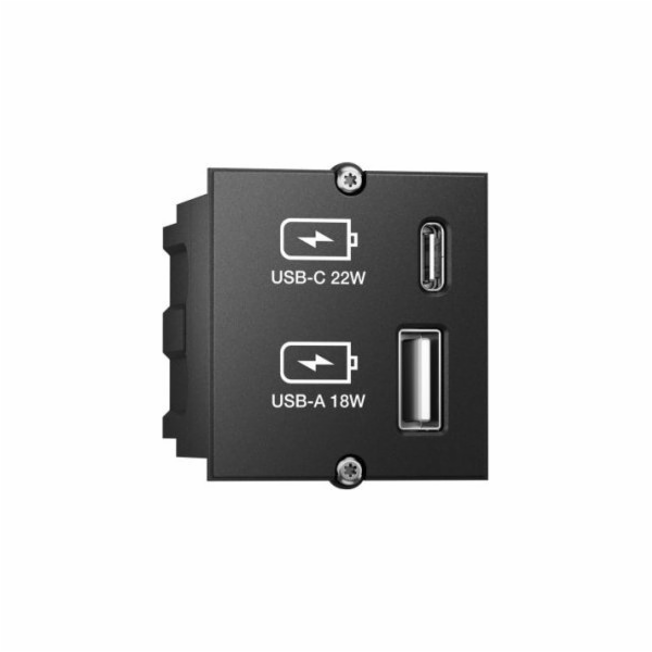 Bachmann Bachmann 917.227 napájecí zásuvka USB A + USB C ...