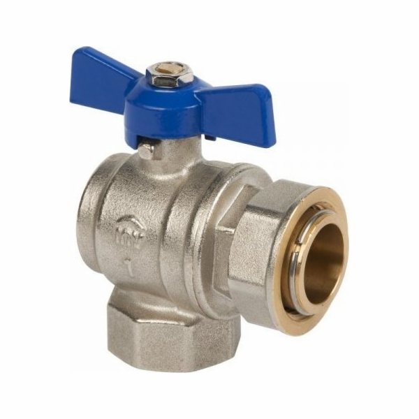 UN ROHOVÝ KULOVÝ VENTIL S POLOVIČNÍM ŠROUBEM, ZN/CZ MOTÝL...