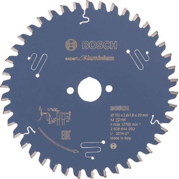 Bosch PILOVÝ KOTOUČ EXPERT NA HLINÍK 150*20*2,6 42 Z