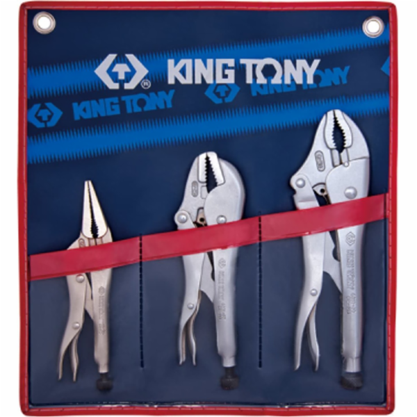 King Tony Sada samojistných kleští Morse, 3dílná, pouzdro...