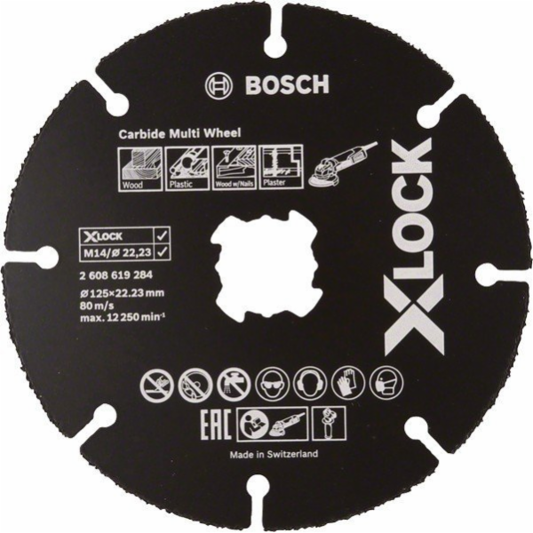 Bosch X-LOCK karbidový řezný kotouč s více kotouči 125*1*...
