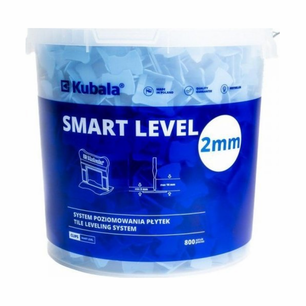 Kubala nivelační klipy 2,0 mm 800 ks + kbelík 20 l.