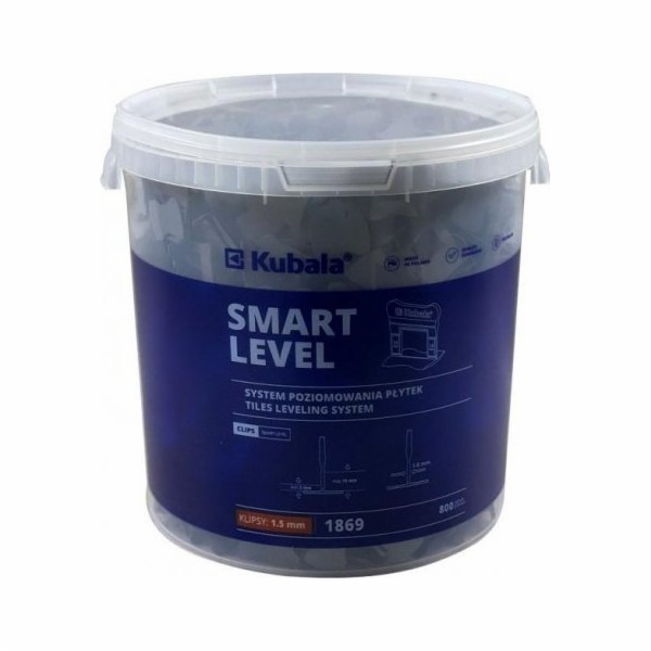 Kubala nivelační klipy 1,5 mm 800 ks + kbelík 20 l.
