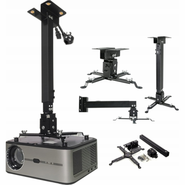 Zenwire Držák projektoru černý, stropní a nástěnný držák ...