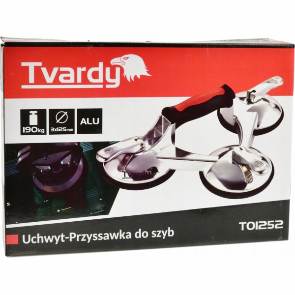 Tvardy Přísavka na sklo ALU 3x125mm 190kg (12)