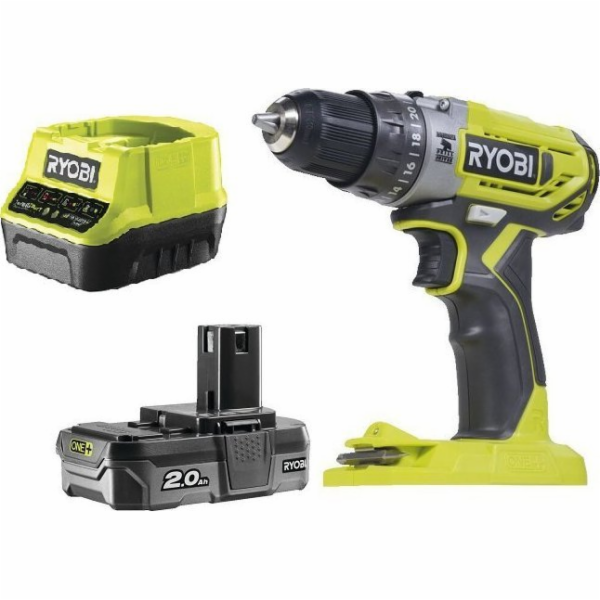 Ryobi Akumulátorová příklepová vrtačka R18PD2-120B 18V 1*...