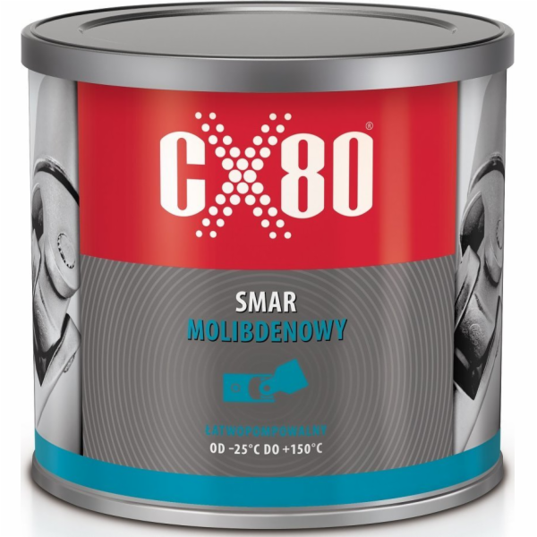 CX80 MOLYBDENOVÉ MAZIVO S SNADNOU ČERPADLOVOU NÁPLNÍ 500G