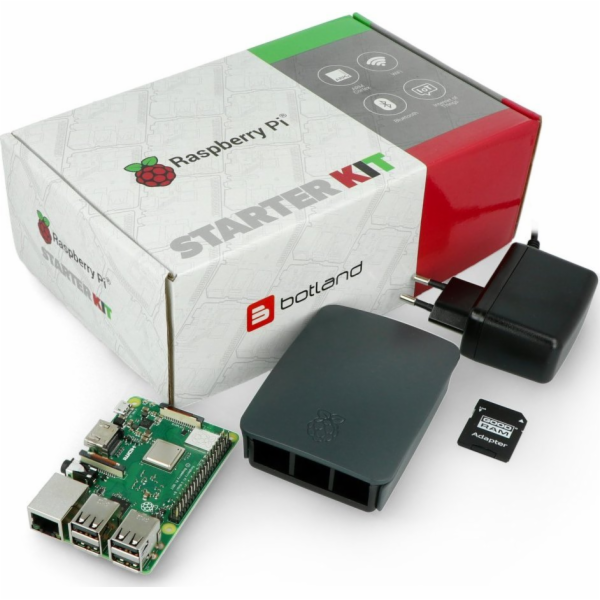 Raspberry Pi Sada Raspberry Pi 3B+ WiFi + 32GB microSD + ...