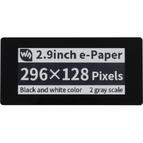 Waveshare E-paper E-Ink dotykový displej - 2,9'' 296x128p...