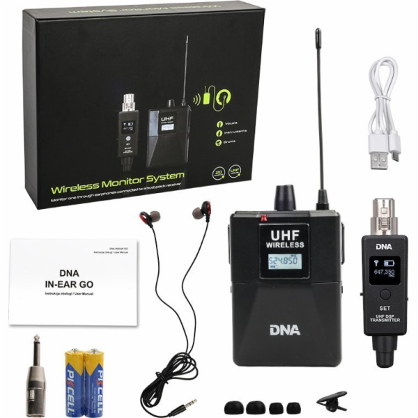 Bitmat Bezdrátová sluchátka DNA IN-EAR GO, bezdrátový zvu...