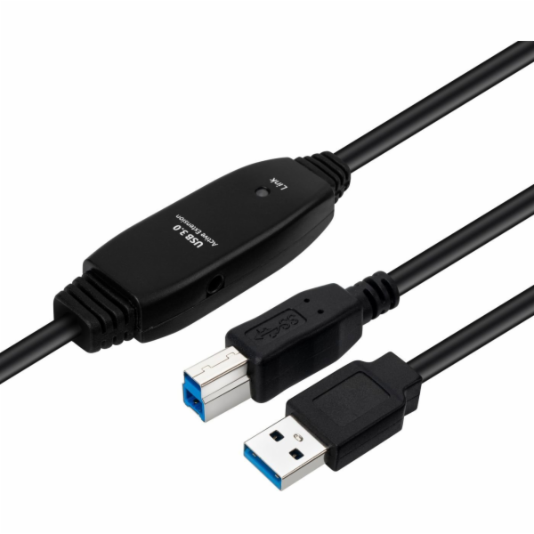 MicroConnect Kabel USB USB-A - USB-B 7 m černý (aktivní U...