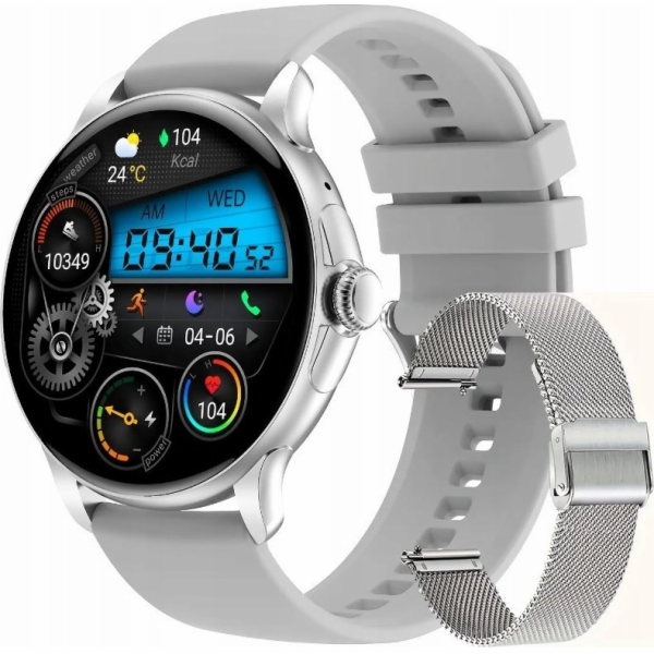 Rubicon Chytré hodinky SmartWatch Rubicon RNCF35 stříbrné...