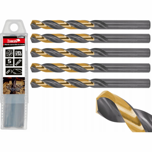 Tvardy Vrták Black and Gold HSS do kovu 11,50 mm (5/50/300)