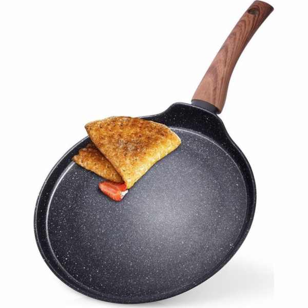 Vilde Pan na palačinky Granite černá a dřevěná 199010