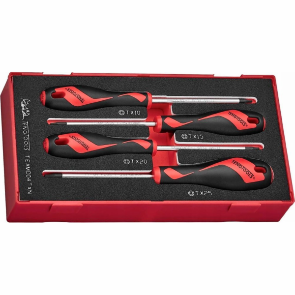Teng Tools Sada šroubováků TORX TEAMD04TXN, 4dílná.