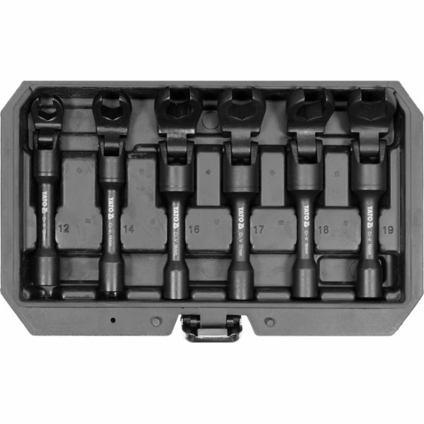 Yato Sada očkových klíčů s otevřeným koncem 3/8  , 6 kusů