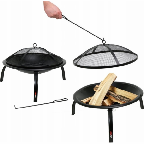 Toya Skládací ocelová pec LUND 56x39cm