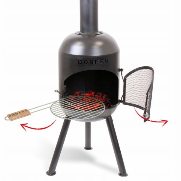 Ambiance Zahradní krb Bonfeu Bonsolo černý