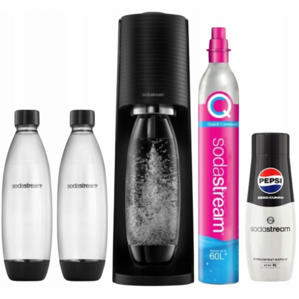 Sodastream Výrobník limonád Terra + 2 lahve + benzín Blac...