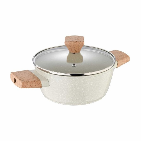 Bergner MRAMOROVÝ KVĚTINCE 20CM S VÍČKEM BG-34745 NATURALLY