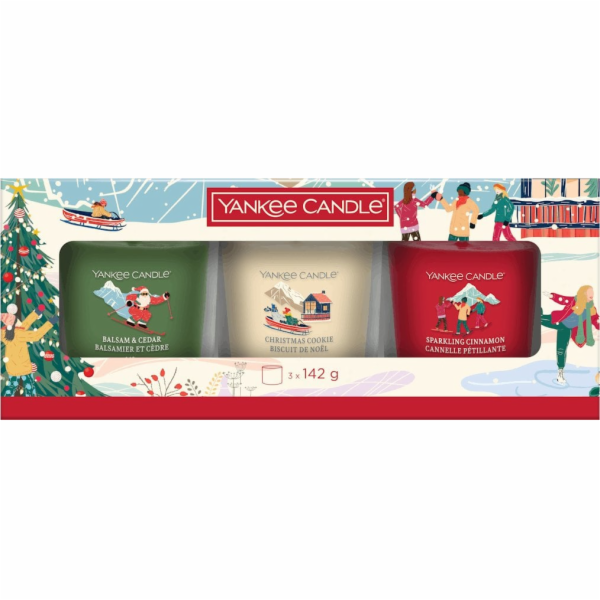 Yankee Candle Apres Ski Classic sada 3 sklenic
