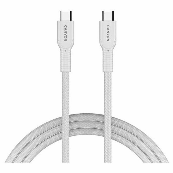 Canyon Kabel USB-C - USB-C 1 m bílý (CND-CCAP60AB10W)