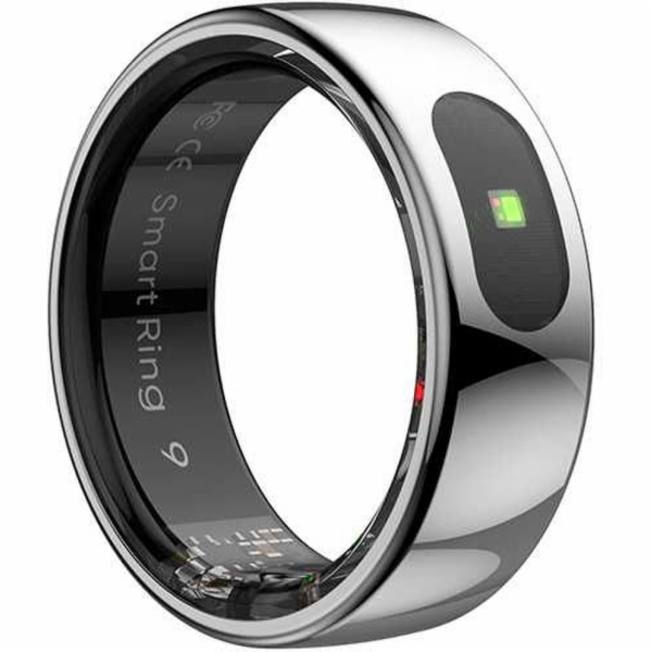 Powerton Smart RING PRO stříbrný, tepová frekvence, satur...